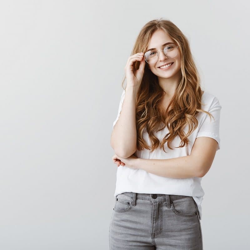 Lentes oftálmicos con micas blancas CR-39