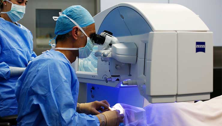Cirugía LASIK para corrección de miopía
