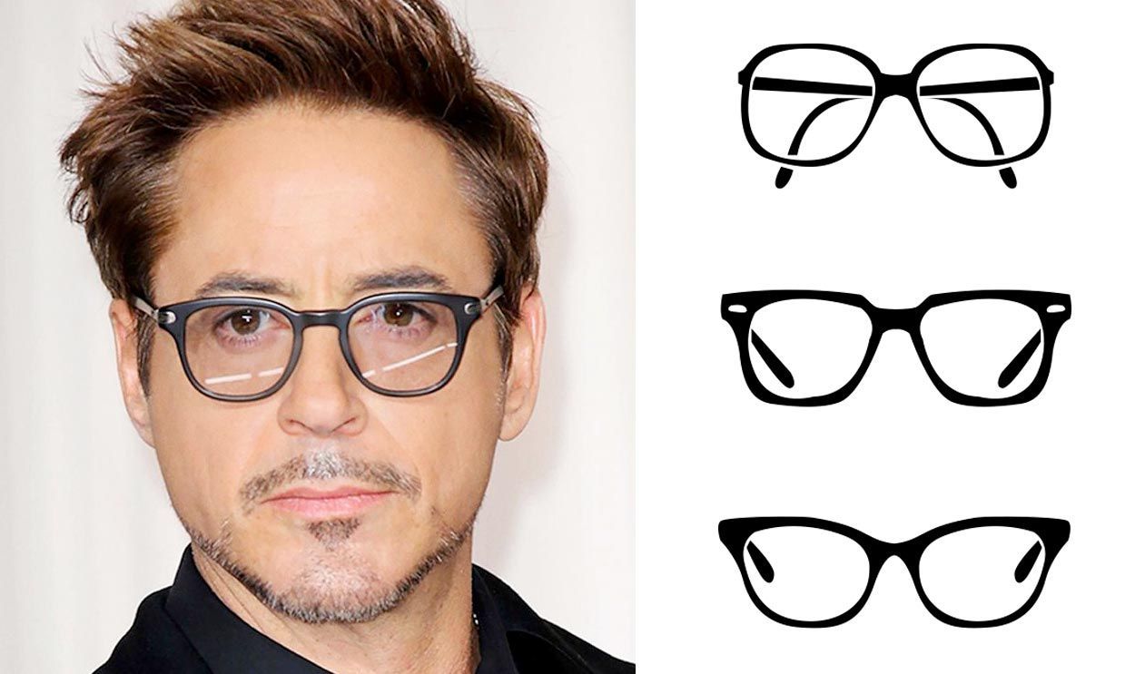 Diferentes estilos de lentes para hombre con rostro ovalado