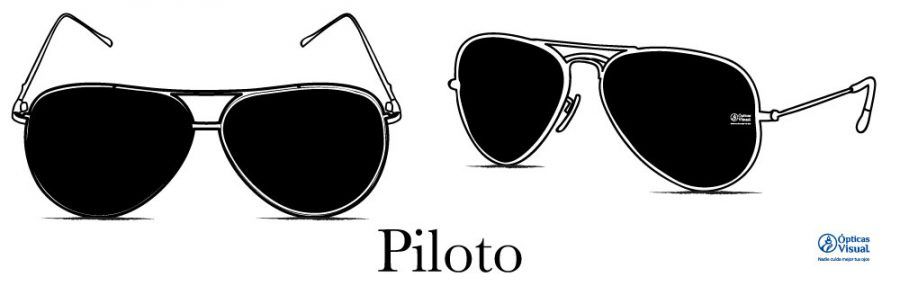 Lentes estilo piloto con doble puente