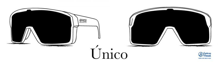 Lentes estilo browline con marco superior grueso