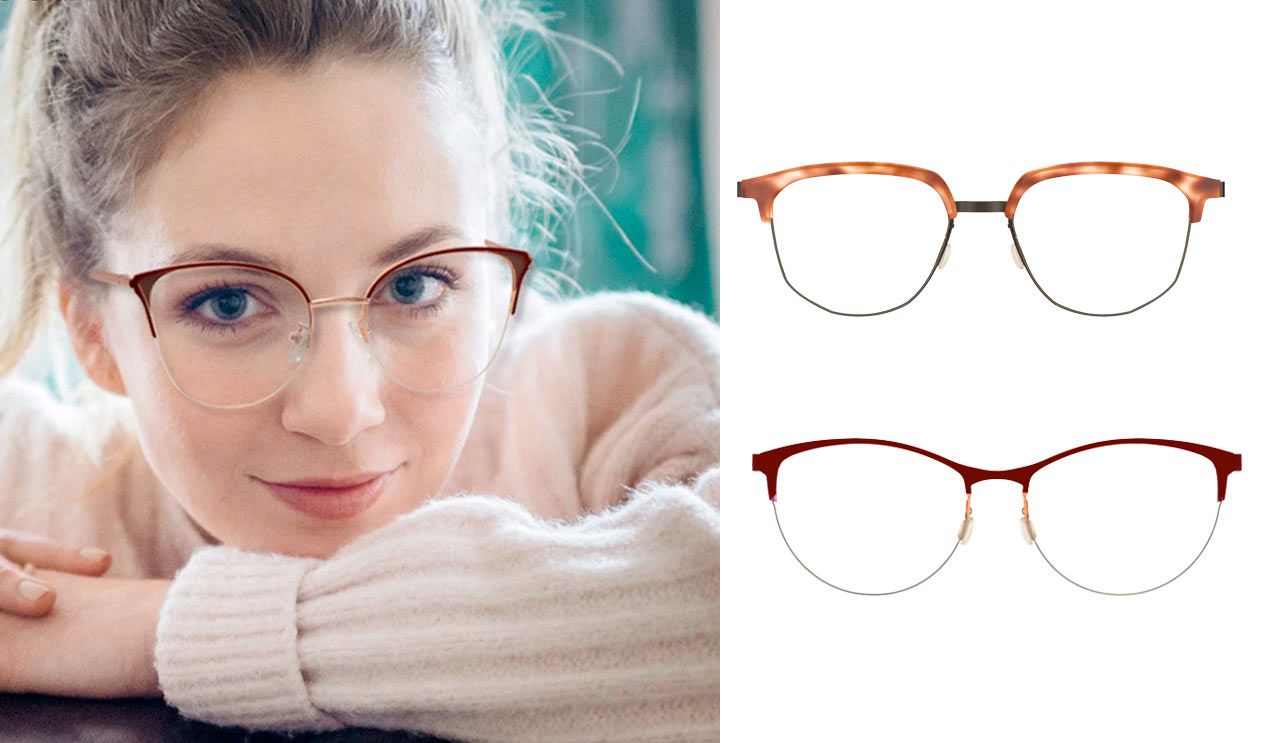 Tipo de lentes recomendados para mujer con cara ovalada