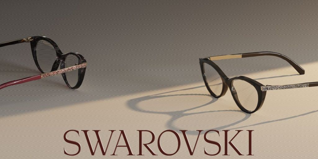 Detalle de cristales en lentes Swarovski