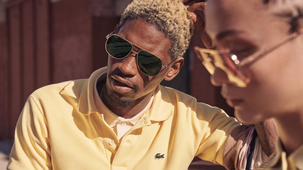 Lentes de sol Lacoste con protección UV